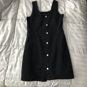 Black denim dress Small